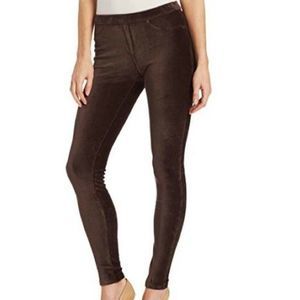 HUE Mid-Rise Corduroy Leggings Sz S